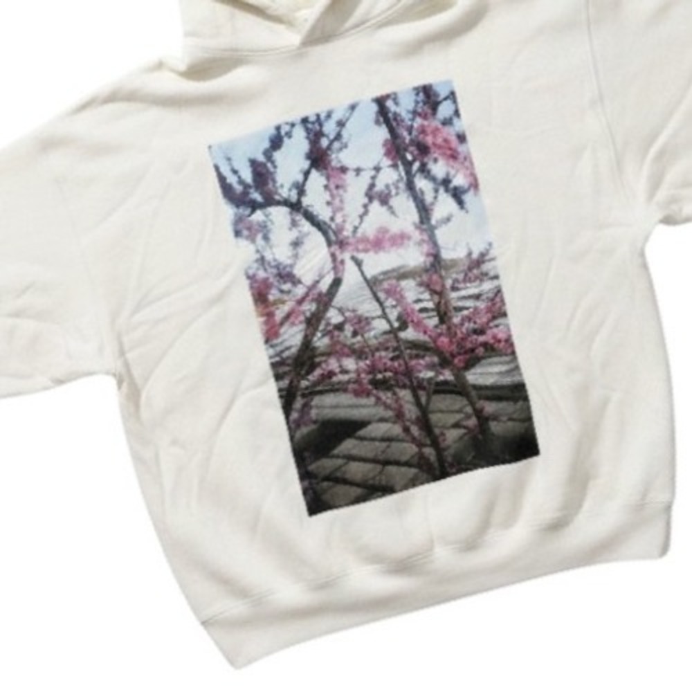 Fear of God Essentials x Shaniqwa Jarvis FW19 Photo Floral White Hoodie Size L